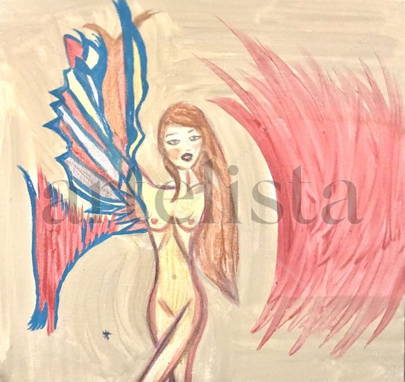 Woman power Watercolour Canvas Nude Paintings