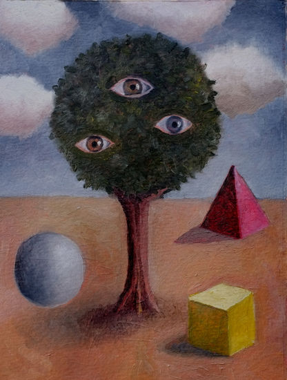 Ojos II Óleo Cartulina Paisaje