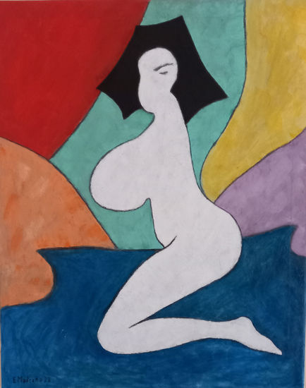 Woman2 Óleo Lienzo Desnudos