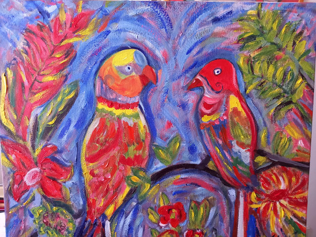 Pajaros soñados Oil Canvas Animals