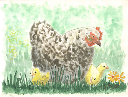 Gallina con Pollitos
