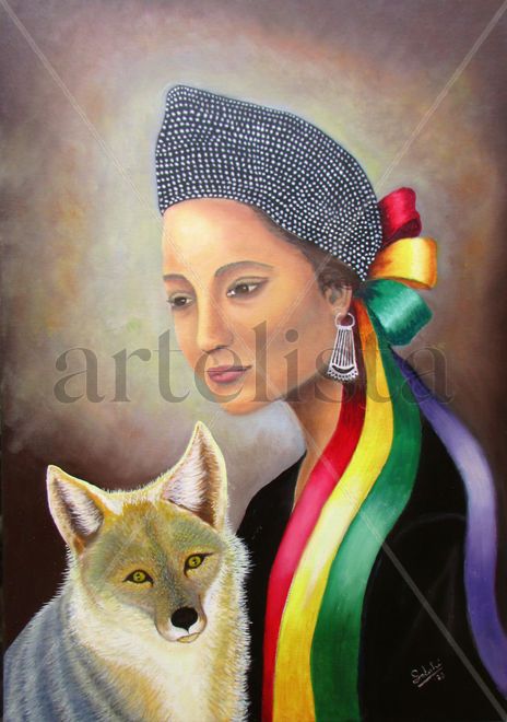 Mujer mapuche y...