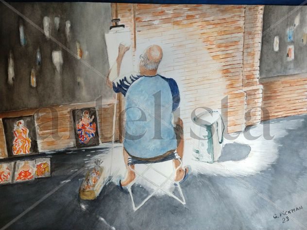 La vida en la calle.pintor