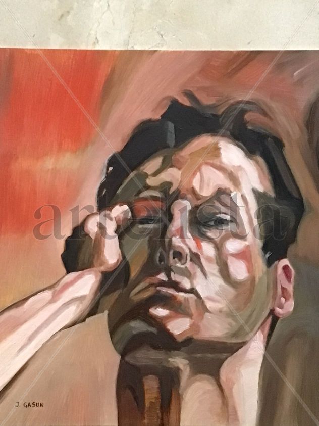 After Luciendo Freud (self portrait)