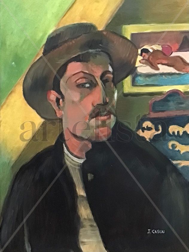 After Paul Gaugen (self portrait)