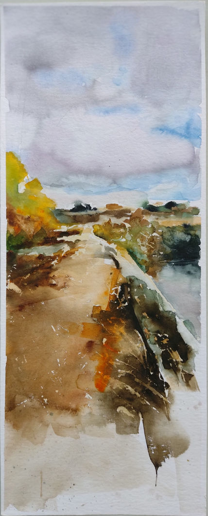 El camino en otoño.