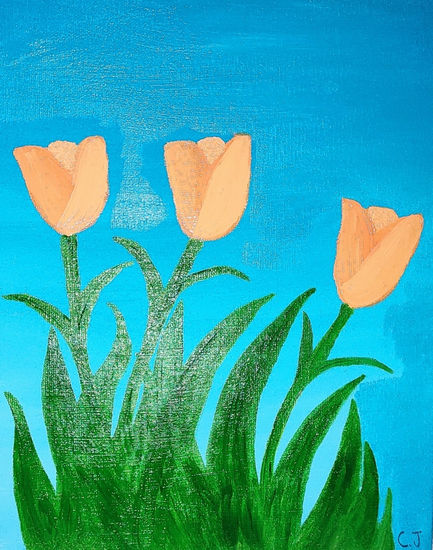 tulipanes Oil Canvas Floral Painting