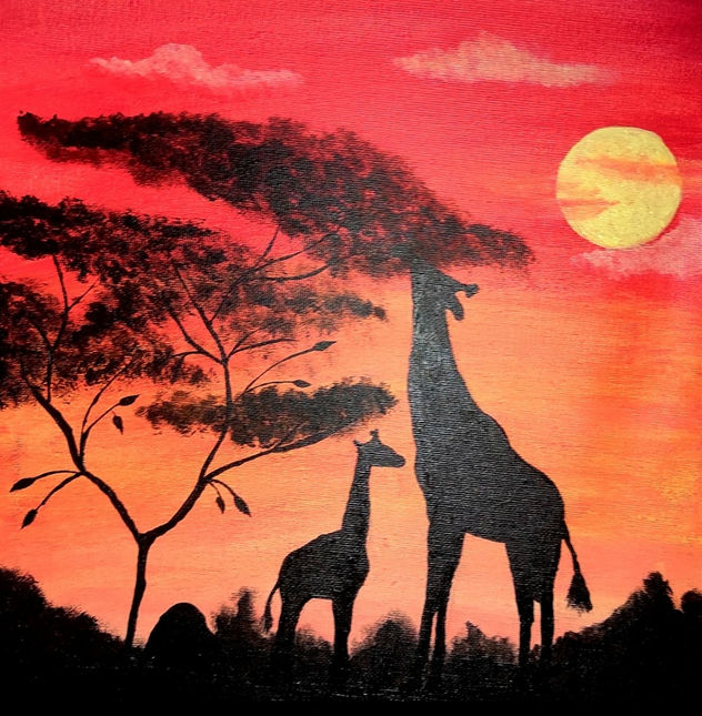 atardecer africano