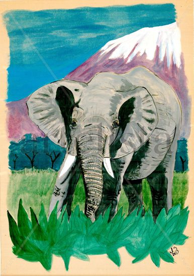 Elefante Watercolour Paper Animals