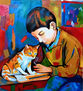 Tarde apacible con mi gato