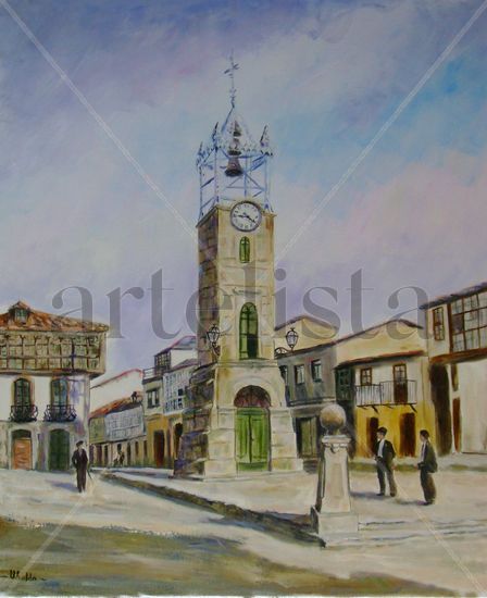 La Torre del Reloj, Trives Oil Canvas Landscaping