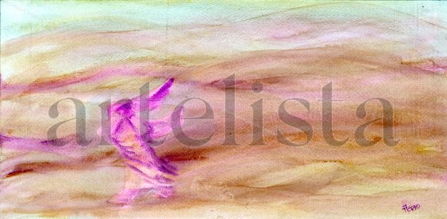 Tormenta en las dunas Watercolour Paper Landscaping