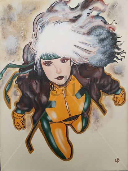 Retrato Rogue X-men Acrílico Lienzo Otros