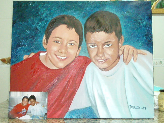 kevin -Riad Oil Canvas Portrait