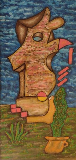 LA DANZA DEL CACTUS Acrylic Panel Figure Painting