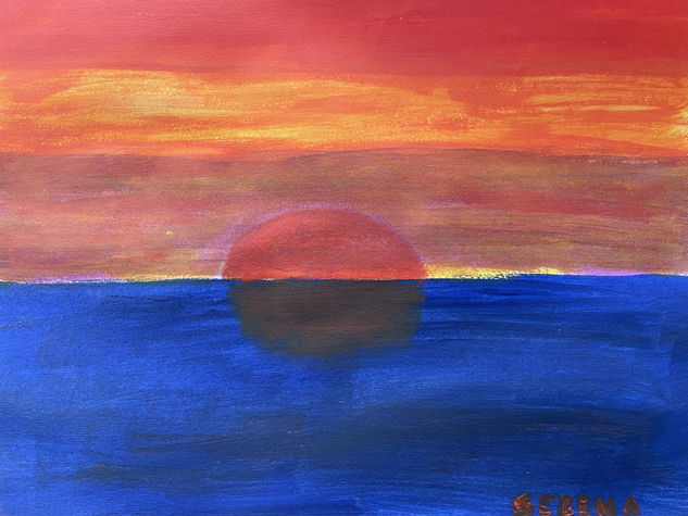 Atardecer Acrylic Paper Landscaping