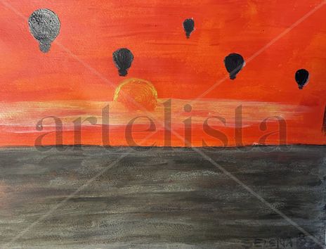 Globos al atardecer