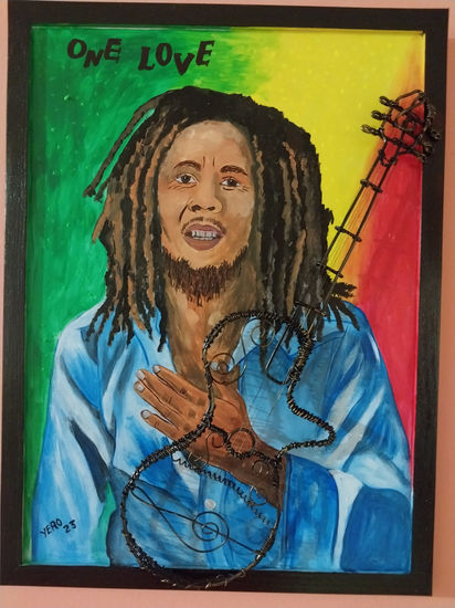 Bob marley Acrílico Otros Retrato