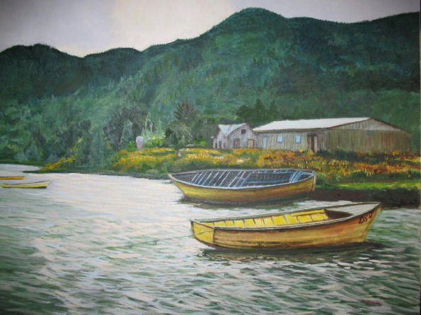 Chiloé Oil Canvas Landscaping