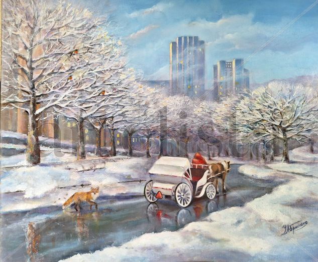 Central Park. New York Oil Canvas Landscaping