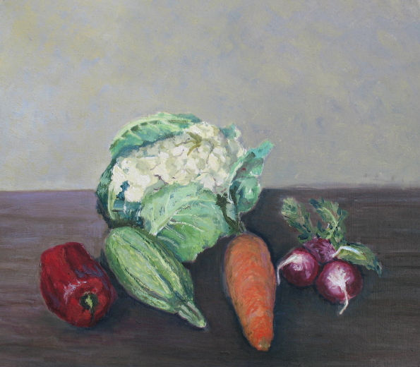 Bodegón de verduras Oil Canvas Still Life Paintings