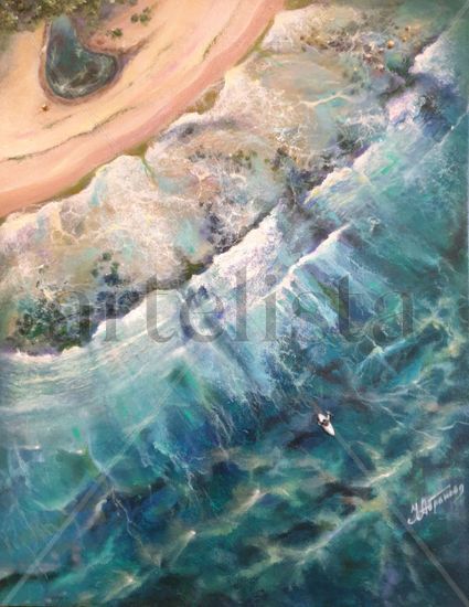 Reto Oil Canvas Marine Painting