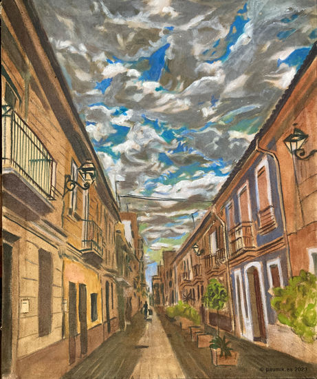 De camino al huerto Oil Canvas Landscaping