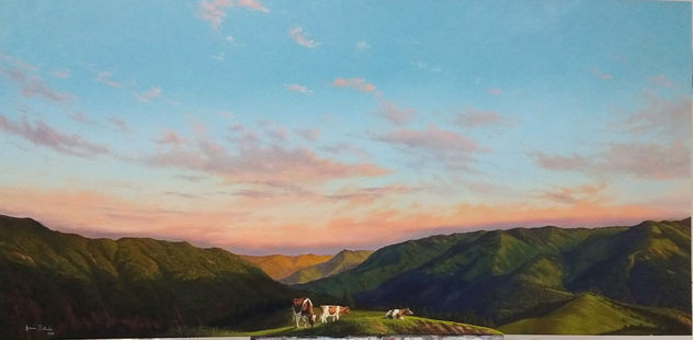 Atardecer en la montaña