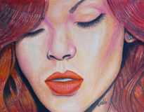 retrato Rihanna