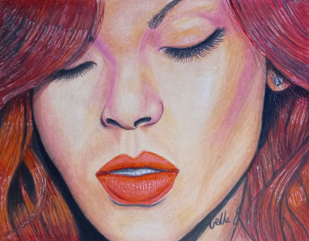 retrato Rihanna
