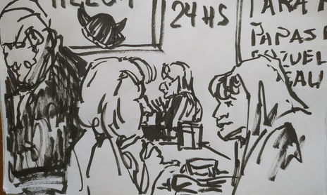 MINUTAS /   ojo.instante,bar / dibujos