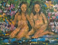 Flowergirls at the seasite