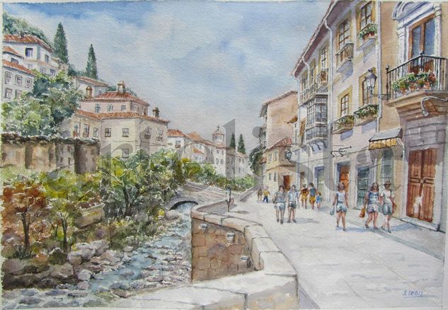 Granada ( El Darro) Acuarela Papel Paisaje