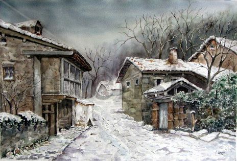 Nieve en Espinaredo...