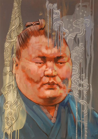 Sumo Acrylic Canvas Portrait