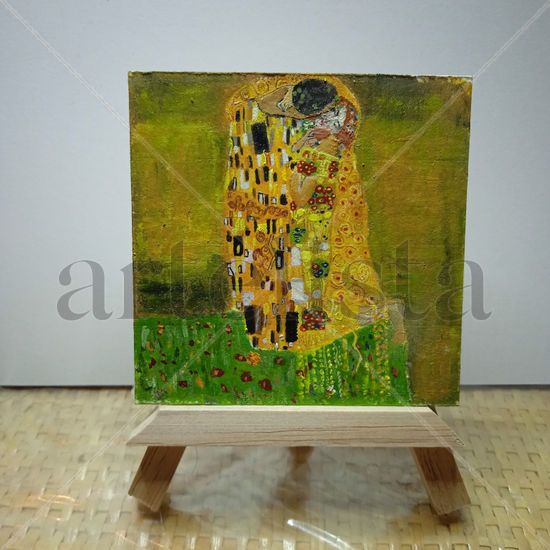 EL BESO Oil Card Portrait