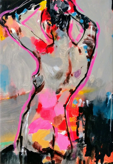 Glamour 2 Acrylic Canvas Nude Paintings