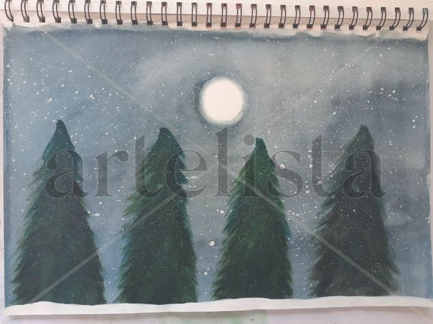 Pinos nevados Watercolour Paper Landscaping