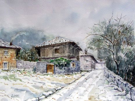 Paisaje nevado...