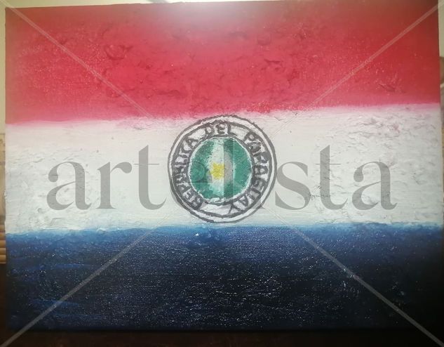 Bandera Paraguaya Oil Canvas Others