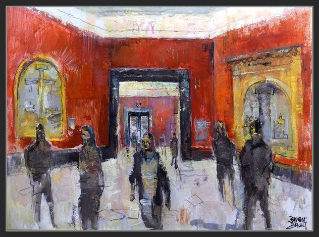 LONDON-NATIONAL GALLERY-ART-PAINTINGS-LONDRES-PINTURA-MUSEO-INTERIOR-SALAS-VISITAS-PINTOR-ERNEST DESCALS