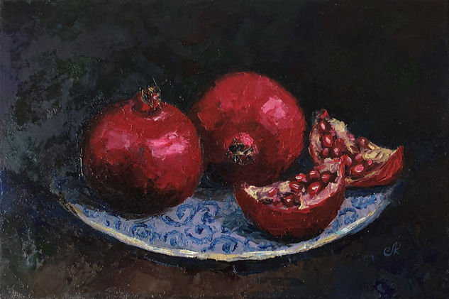 Granadas Frutas Oil Canvas Still Life Paintings