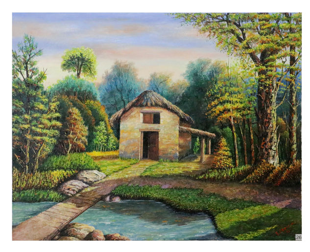 Casa de campo Oil Canvas Landscaping