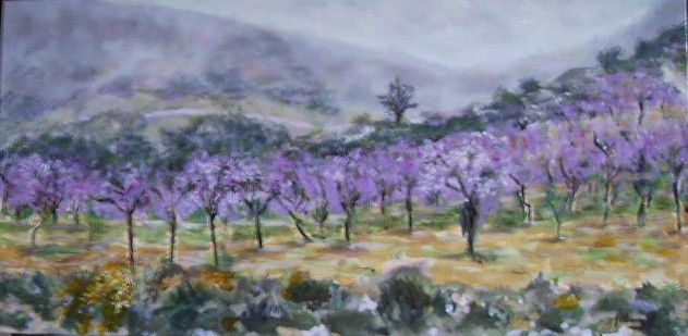 Niebla en Mondújar (GR) Acrylic Canvas Landscaping