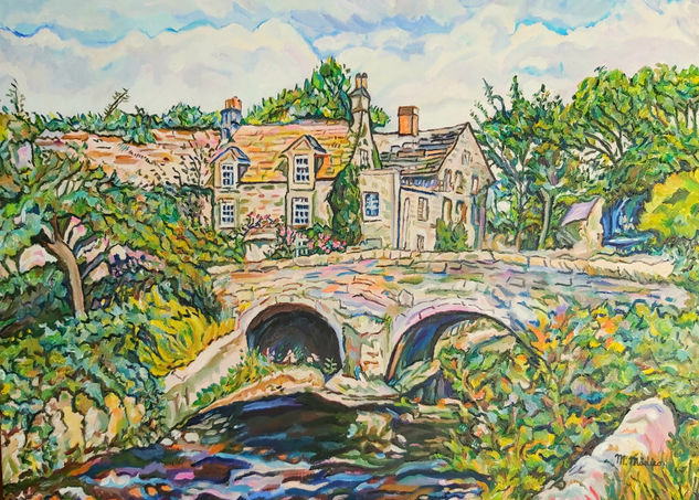 Puente de  piedra ( Inglaterra ) Oil Canvas Landscaping