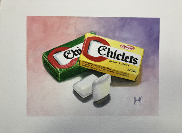 Chiclets Adams Watercolour Paper Still Life Paintings