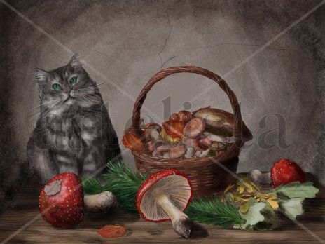 Bodegon gato con...