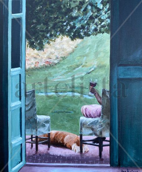 Dolce far niente Acrylic Canvas Landscaping