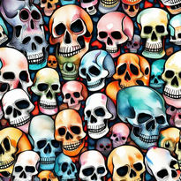 Skull collage