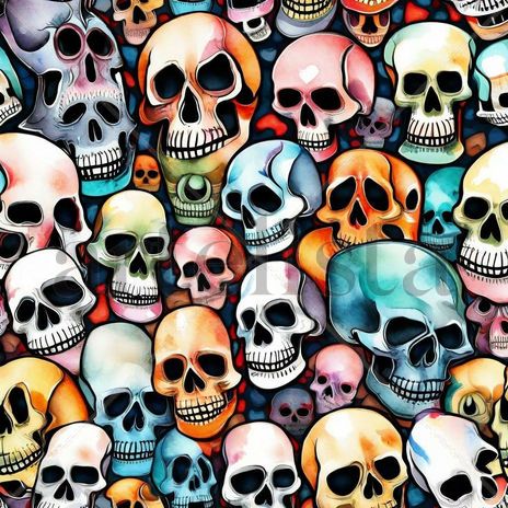 Skull collage